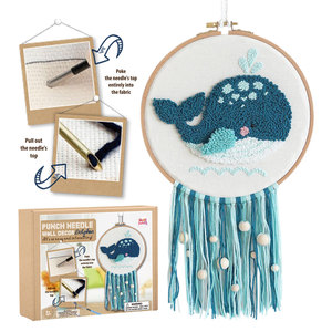 2026 Whale Punch Needle Starter <b>Kits</b> DIY Rug Punch <b>Beginners</b> <b>Kit</b> With an Adjustable Needle <b>Embroidery</b> - Product Image 3