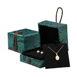 Caja de Jade y Jadeíta Personalizada con Patrón de Brocado Bordado, Caja de Joyería, Caja de Regalo - Product Image 5