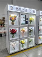 Distributeur automatique de fleurs fraîches, machine de vente de bouquets de fleurs réfrigérés pour centre commercial, hôtel, aéroport, commerce de détail