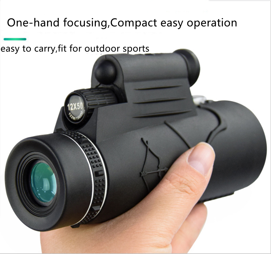 2021 New launched monocular 12X50 telescope 2000M High Clarity Monocular outdoor portable infrared laser Monocular