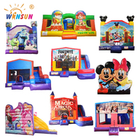 WINSUN usine de vente en gros Maison gonflable pour enfants avec toboggan Combo gonflable commercial Videur pour fête d'enfants
