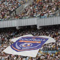 Bandera Tifo de 100% poliéster personalizada para eventos de fútbol