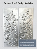 Plaque en aluminium et acier inoxydable, relief traditionnel moulé, 5 mm d'épaisseur, design artistique moderne pour la décoration intérieure