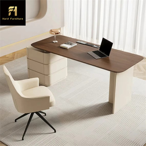 Ấm cúng phong cách sang trọng log màu rắn gỗ văn phòng bàn cho CEO bền bàn máy tính cho phòng nghiên cứu - Product Image 1