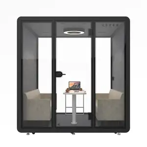 2024 New Soundproof Room Soundproof Silo Mobile Studio Piano Room Detachable Sleeping Pod Mute Pod Small Meeting Room