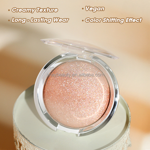 Mejor Venta de <span class=keywords><strong>bronceador</strong></span> rosa polvo húmedo resaltador paleta marca vegana cara cuerpo Etiqueta Privada larga duración vegano resplandor resaltador - Product Image 6