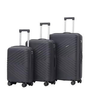 Valise à roulettes extensible 3 pièces avec serrure à combinaison, coque rigide en PP, légère, antivol, résistante à l'eau, unisexe - Product Image 3