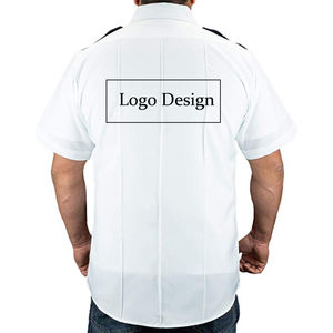 男性用カスタムコットンポリエステル警察官警備員制服シャツ - Product Image 3