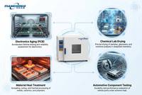 Horno de secado de mesa circulante de aire caliente industrial electrónico de acero inoxidable de alta temperatura 300C con 1 año de garantía