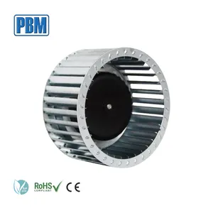 PBM IP55 180x126mm 24V EC 냉각 브러시리스 모터 앞으로 곡선 원심 팬 송풍기 바퀴