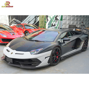 Kit de Carrocería <span class=keywords><strong>SVJ</strong></span> Estilo 1:1 en Fibra de Carbono Semiseca para <span class=keywords><strong>Lambo</strong></span> LP700 Aventador LP720, Parachoques, Alerón, Escape, Faldones Laterales, Capó - Product Image 4