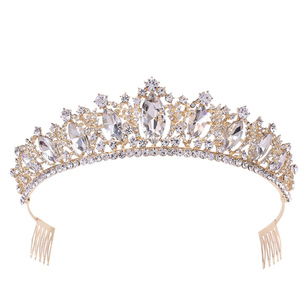 <span class=keywords><strong>2022</strong></span> europeo Noble lujo Bling brillante de alta calidad de cristal de diamantes de imitación Tiaras y coronas boda - Product Image 4