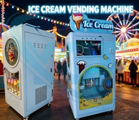 Distributeur automatique intelligent de crème glacée lyophilisée en libre-service, entièrement automatique, large plage de tension 110-240V