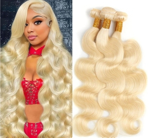 <span class=keywords><strong>Cheveux</strong></span> humains vierges de haute qualité, <span class=keywords><strong>frange</strong></span> de <span class=keywords><strong>cheveux</strong></span>, pas de nœuds, paquet de <span class=keywords><strong>cheveux</strong></span> lisses, couleur blonde, ondulation, extrémités saines sans aucune pointe fourchue - Product Image 1