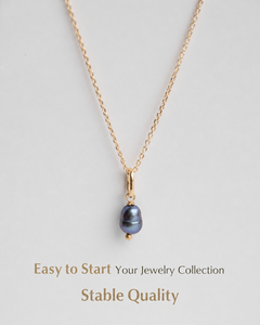 Collana di Perle Barocche d'Acqua Dolce in Acciaio Inossidabile Placcato Oro con Pietre Naturali, Personalizzabile con Basso MOQ per Negozi di Boutique - Product Image 4