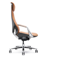 Chaise de jeu pour ordinateur de course, chaise pivotante de patron, dossier haut, cuir PU, cuir véritable de haute qualité, 1 pièce, chaise de bureau, Guangdong JNS