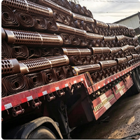 Planche de drainage rainurée en HDPE marron, imperméable, à surface granulée, pour applications industrielles, toitures vertes, garantie cinq ans