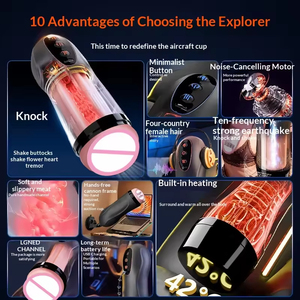 Copa de Masturbación Masculina Totalmente Automática, Resistente al Agua IPX6, 10 Frecuencias de Vibración, Calentamiento, Sensación Realista al Tacto, Shikoku - Product Image 4