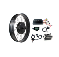 Kit moteur de moyeu arrière pour pneus larges 48-72V 2000W 3000W, compatible avec jantes de pneus larges 20"*4.0 26"*4.0, espacement de déport 170/190mm, 48V-72V