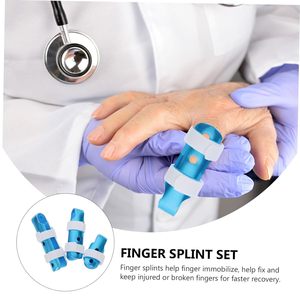 Anthrive โฟมเบาะปฐมพยาบาลอลูมิเนียมอัลลอยด์ทางการแพทย์นิ้วมือ Splints นิ้วหัวแม่มือ Splint สําหรับหักเจ็บนิ้วมือเสถียรภาพ - Product Image 3