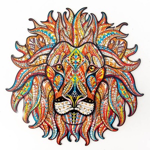 Majestic Animal Wooden Puzzle Jigsaw Unique Shape Pieces Best Gift for Adults and Kids