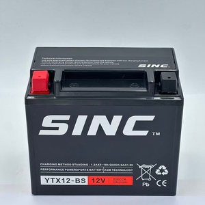 Prix d'usine YTX12-BS 12V 12Ah 15087130mm Batterie AGM rechargeable 3.8kg pour <span class=keywords><strong>Suzuki</strong></span> Kawasaki KTM - Product Image 2