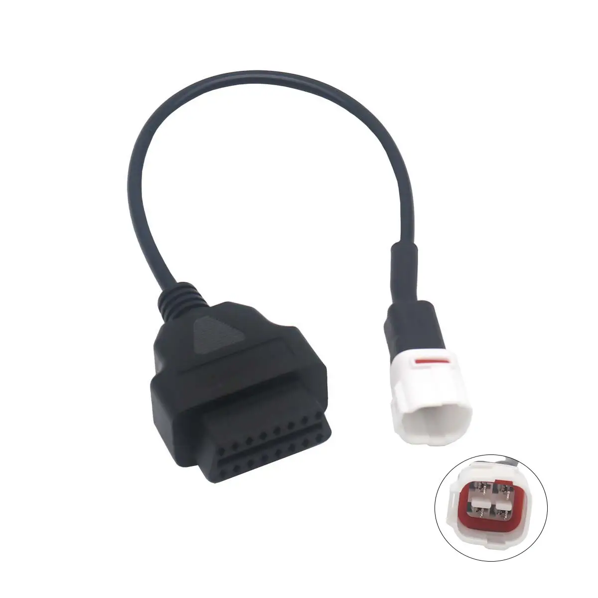 4 Pin Voor Yamaha Vervangen Obd Pin 16 Met Pin 4 Voor Yamaha Motorfiets Adapter Kabel