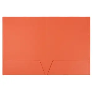 Wholesale Custom Reusable Handmade Orange A4 Business Presentation 300Gsm Art Paper File Folder