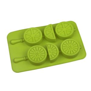 ถาดน้ำแข็งซิลิโคนรูปผลไม้เลมอน คุณภาพสำหรับอาหาร ทนทาน ง่ายต่อการใช้งาน พร้อมไม้เสียบ - Product Image 1