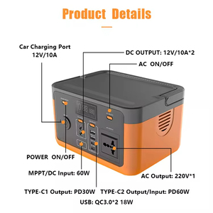 ราคาโรงงานโดยตรง 1000W 11005WH สถานีพลังงานแสงอาทิตย์แบบพกพา คลื่นไซน์บริสุทธิ์ แบตเตอรี่ลิเธียมไอออน พร้อมตัวควบคุม MPPT สำหรับตั้งแคมป์กลางแจ้งและใช้ในบ้าน - Product Image 5