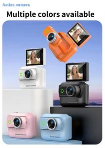 Caméra d'action magnétique DLC avec écran réversible, caméra sportive 4K Ultra HD pour Vlog, prend en charge la connexion Wi-Fi, caméra anti-vibrations - Product Image 6