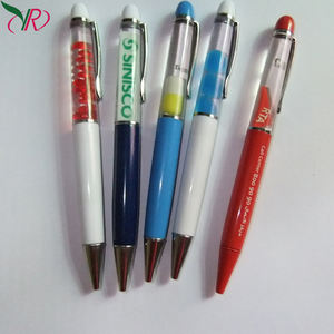 Vente en gros de stylos flottants personnalisés avec breloque Stylos flottants liquides 3D promotionnels de haute qualité avec flotteur coulissant - Product Image 6