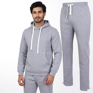 Nuevo Conjunto Deportivo Unisex de Alta Calidad, Informal, Transpirable, 2 en 1, con Capucha, Estampado Animal, Lavado Ácido, 100% Algodón - Product Image 1