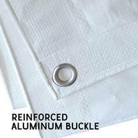 Bâche en PE 200-250 GSM, robuste, imperméable et stabilisée aux UV pour machines industrielles et construction