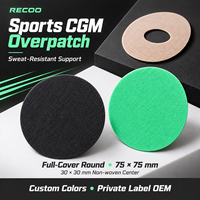 RECOO Sports CGM Overpatch Waterproof Sweat Resistant Sensor Cover Tape for Active Wear Custom Logo Private Label OEM