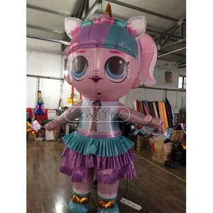 Hengyue publicité gonflable <span class=keywords><strong>Lol</strong></span> fille modèle pour vacances fête de noël décoration personnage de jeu personnalisé gonflable Anime fille - Product Image 2