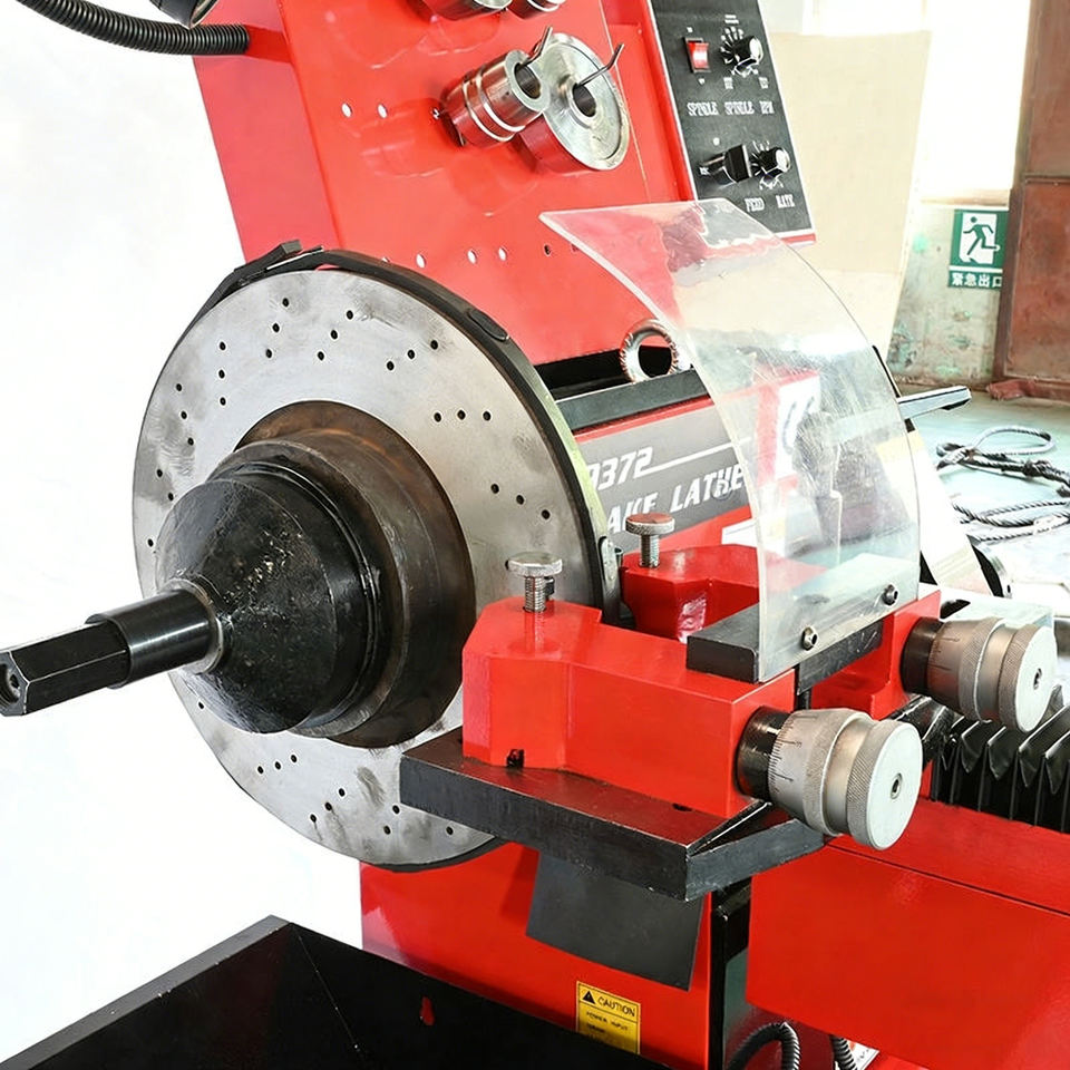Car Brake Disc Skimming Grinding and Drum Cutting Brake Lathe Skimming ...