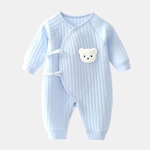 Mameluco <span class=keywords><strong>de</strong></span> Algodón para Bebé Recién <span class=keywords><strong>Nacido</strong></span> <span class=keywords><strong>de</strong></span> Primavera y Otoño Traje <span class=keywords><strong>de</strong></span> Oso Lindo para Niño Pequeño Pelele para Niña <span class=keywords><strong>Ropa</strong></span> <span class=keywords><strong>de</strong></span> Bebé - Product Image 2