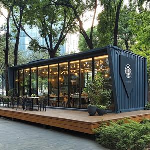 Container Móvel de Design Black Series de 20FT, Loja Personalizada de Café, Cozinha Prefabricada, Loja de Alimentos, Bar de Café - Product Image 2