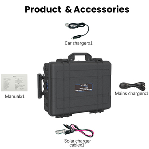 Generador Solar Portátil 2026 de 3000W y 2048WH con Batería LiFePO4, Arrancador de Emergencia y Panel Solar para Uso en Exteriores y Automóviles - Product Image 1