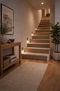 Éclairage d'escalier LED sur mesure homologué ETL, luminaire encastré basse tension pour marches, lampe décorative intérieure et extérieure - Product Image 3
