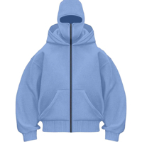 Cagoule zippée confortable pour homme, en matière premium, respirante et légère, idéale pour les sports de plein air, couleur unie
