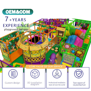 Equipo de Juegos Deportivos Comerciales para Interiores, Parque Infantil con Tobogán Doble de Plástico Suave para Niños, Experiencia Interactiva de Escalada para Uso Doméstico - Product Image 3