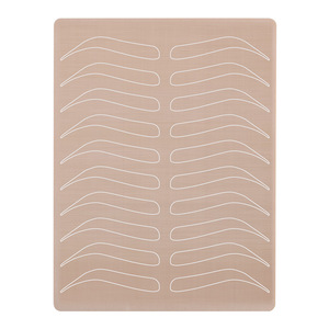 Logotipo personalizado sin necesidad de tinta Microblading práctica piel hoja de látex sin tinta tatuaje práctica Mat almohadillas de látex Pmu Piel de práctica sin tinta - Product Image 5