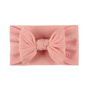 Conjunto de Diademas de Punto Trenzado para Bebé, Lazo Grande, Turbante de Algodón Suave, Accesorios para el Cabello de Bebés y Niñas Pequeñas, Accesorios para Fotos - Product Image 4