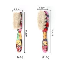 Nouveau blanc cheval poils barbe brosse personnaliser logo 2 pièces doux visage propre brosse barbier fondu brosse pour coiffeur