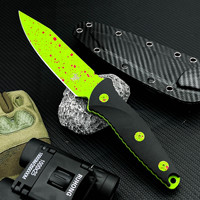 Couteau portable multifonctionnel Micro-tech Zombies, modèle très demandé pour le camping, la pêche et l'alpinisme en extérieur – Fabriqué en Chine