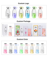 Blender Mini Portabel Nirkabel Pribadi untuk Jus Segar, Mixer Buah USB, Batidora, Liquidificador, Licuadora Portatil, Juicer