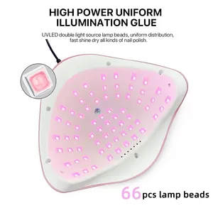 เครื่องอบเล็บ 66LED UV LED สำหรับอบเจลขัดเงา พร้อมเซ็นเซอร์ ใช้ได้ทั้งที่บ้านและร้านเสริมสวย - Product Image 3
