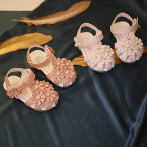 Sandales pour bébés filles et garçons, été, semelle souple en cuir, antidérapantes, premières sandales de princesse pour bébés - Product Image 5